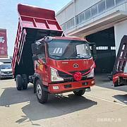 烟台重载蓝牌平板车 拉中型挖机拖车153后桥可选四驱