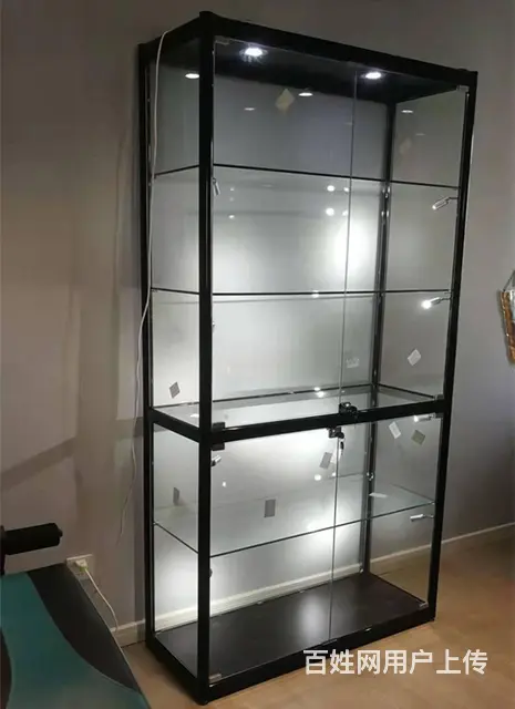 家用玄关柜矮柜餐边柜展示柜玻璃展柜酒柜模型柜定制 - 图片 4