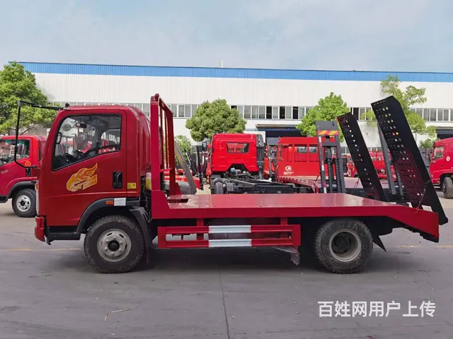 可分期 蓝牌重汽豪曼拖板车 拖60 75挖掘机平板 - 图片 7