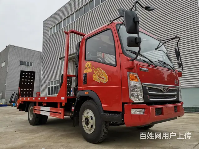 重汽豪曼蓝牌平板车　小型挖机压路机拖板车　包上户 - 图片 2
