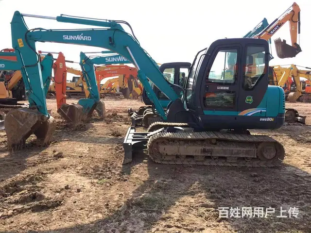 低价出售一台二手挖掘机山河80精品车况全国包送 - 图片 1