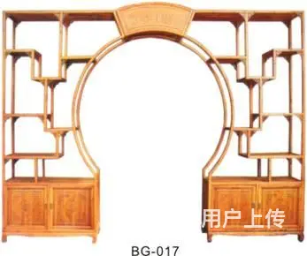 四川内江实木花格门中式实木博古架 - 图片 7