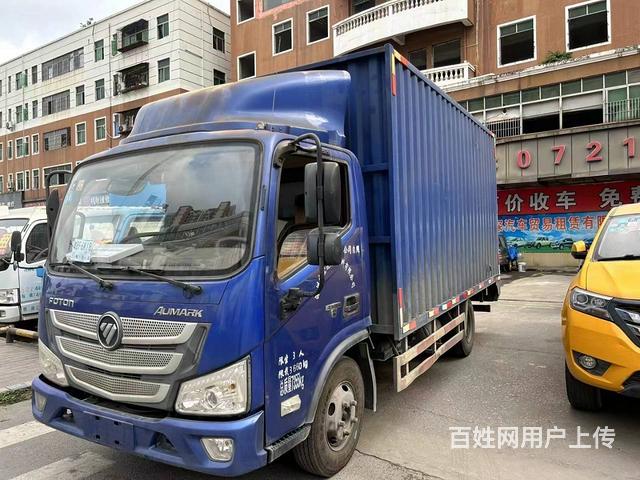 个人转让2018年8月欧曼可厢式货车 全车原版原漆的图片