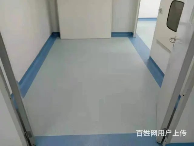 pvc 弹性塑胶地面卷材 幼儿园 医院 淡湖绿色 - 图片 1