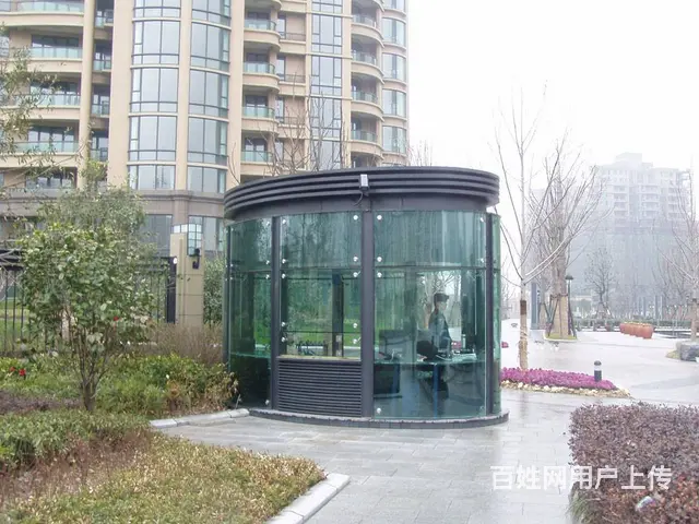山西大同灵丘保安岗亭，不锈钢岗亭，治安岗亭 - 图片 1