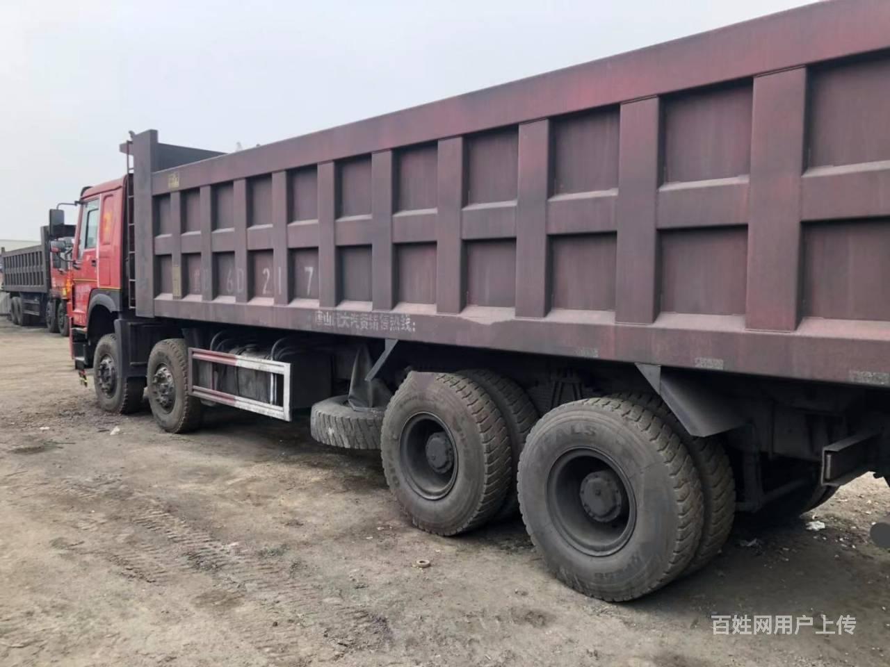 出售3台18年国五重皮前四后八自卸车,车厢8米2