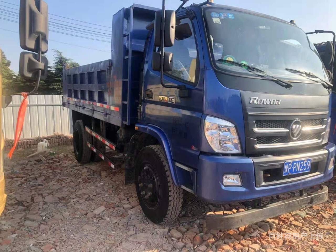 18年极品福田瑞沃140蓝牌自卸车 刚买过保险审车