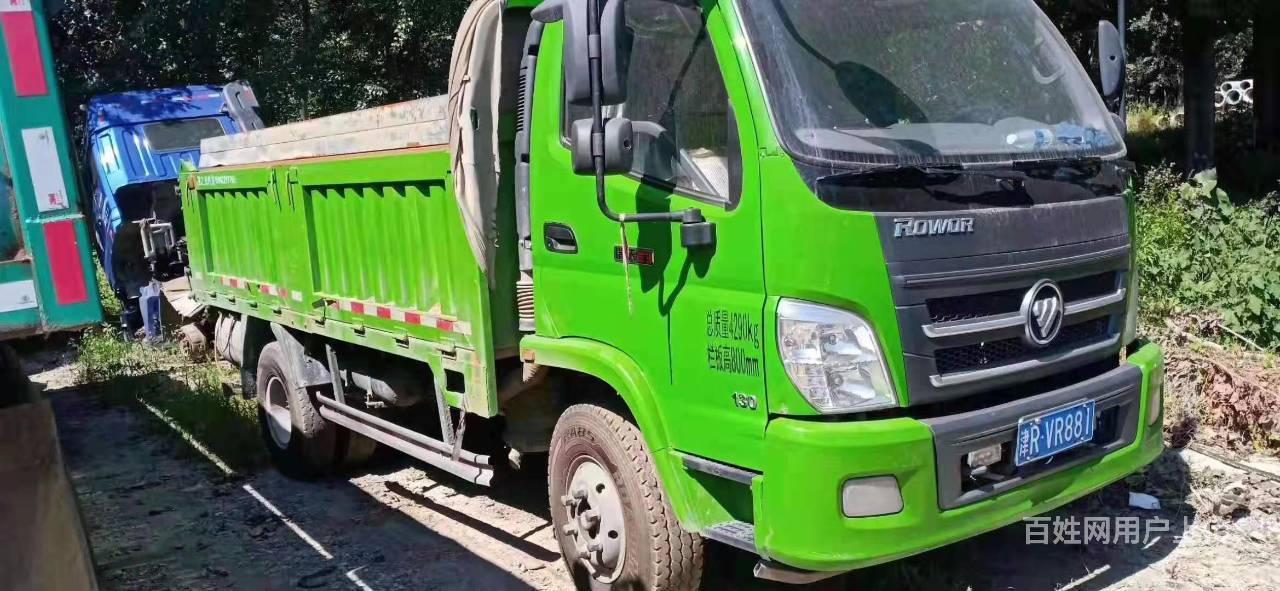 19年福田4.2米蓝牌平板自卸 新车状态