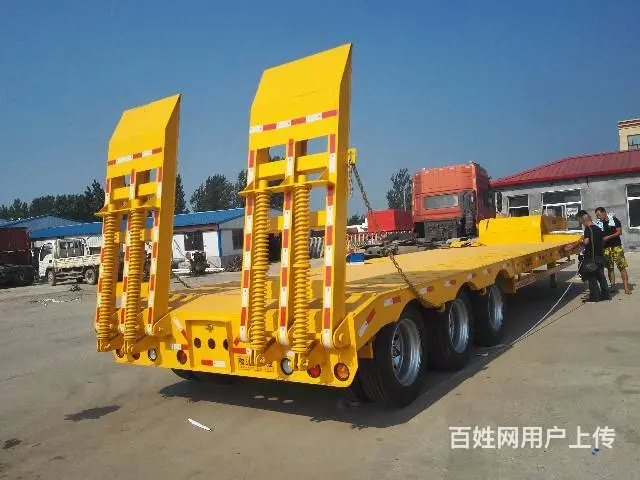 订做13米挖掘机平板运输车15562397045 - 图片 9