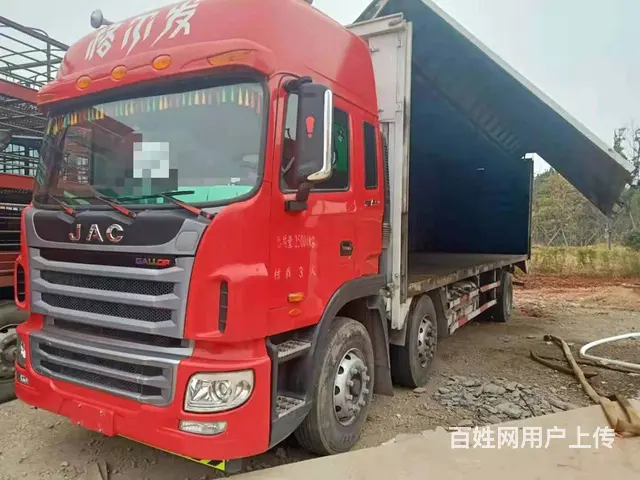 国五240马力江淮格尔发前四后四飞翼车9米6货箱 - 图片 2