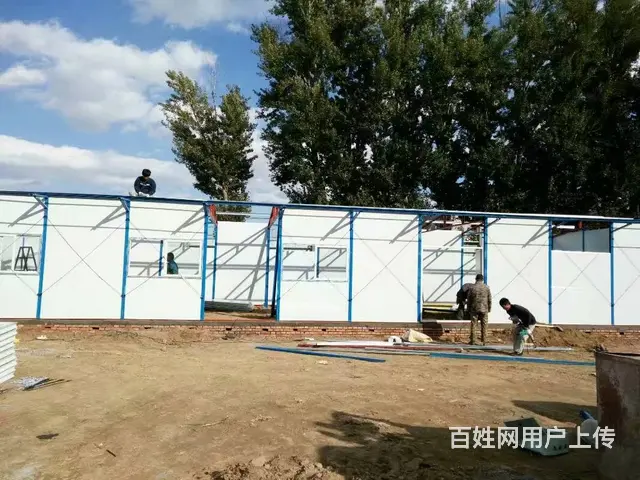 浑源双层彩钢房 批发搭建岩棉板临建房 - 图片 10