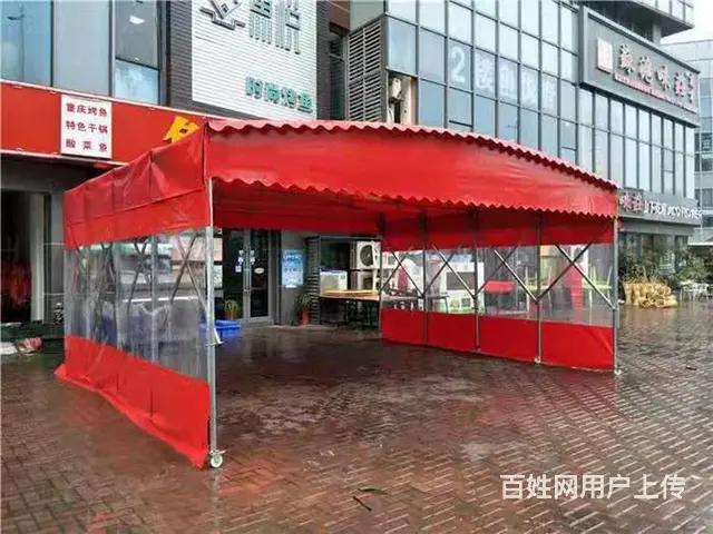 长沙推拉雨棚厂家定制推拉伸缩活动移动电动雨棚雨篷 - 图片 2
