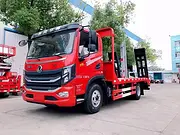 小型蓝牌挖机平板车 拉8T挖机平板车厂家直销