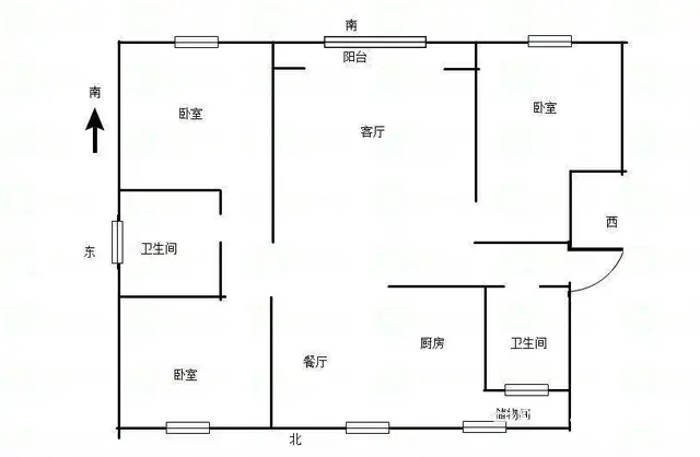 热电世纪佳苑9楼151.6平，南北通透 格局好，看房方便 - 图片 8