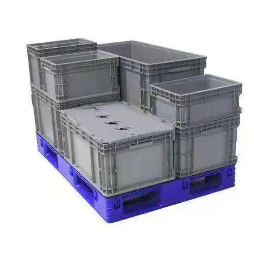 塑料单冻器冷冻盒保温箱塑料箱周转筐鸡蛋筐错位筐斜插 - 图片 2