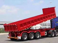 忻州定制 9米5后翻半挂车 现车即提
