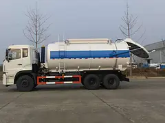 东风天龙22方污水转运车  罐式污泥运输车