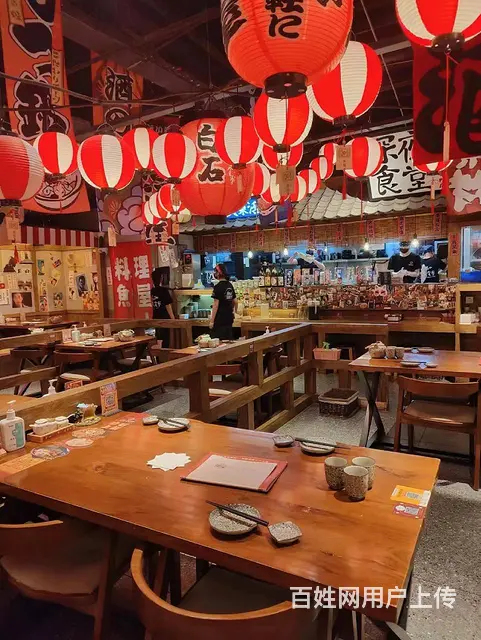 日料店家具定制餐桌椅定制连锁店家具生产实木烤漆餐桌 - 图片 2