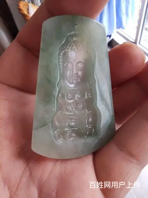 缅甸翡翠A货，宝宝佛吊坠 手镯 平安扣 - 图片 4