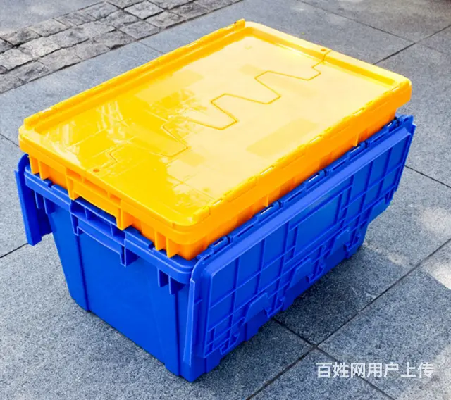 塑料零件盒冷冻盒塑料箱快递周转筐折叠筐EU箱物流箱 - 图片 6