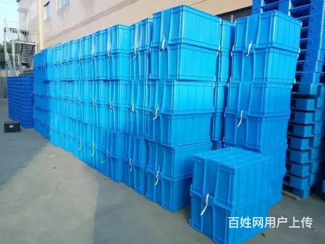 塑料保温箱折叠塑料箱斜插箱物流箱周转箱鸡蛋筐错位筐 - 图片 9