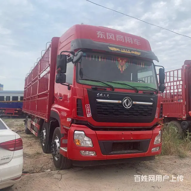 出售21年上户二手东风天龙前四后四9.6米高栏货车 - 图片 2