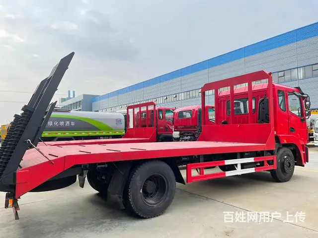 拉150挖掘机拖车-程力东风平板车 - 图片 4