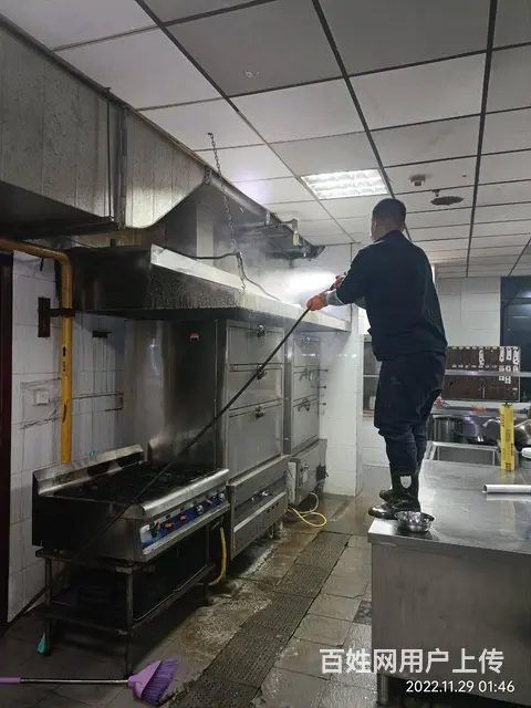 昆山工厂食堂油烟机净化器清洗风机清洗 - 图片 1