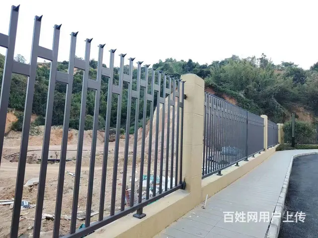 梅州锌钢铁艺围墙护栏学校幼儿园防攀爬安全围栏小区栏 - 图片 1