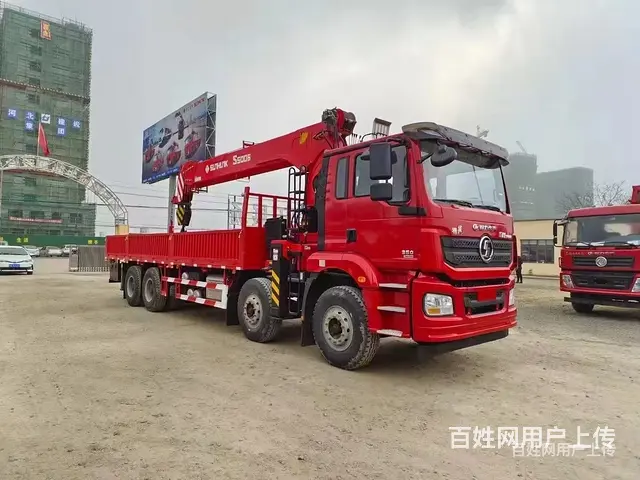 陕汽德龙前四后八随车吊带爬梯 有现车包上户 - 图片 1