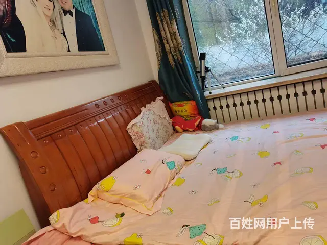 实木床，布艺沙发 - 图片 1