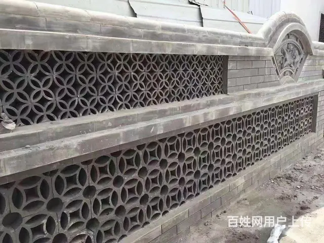 仿古水泥窗花 古建围墙镂空花窗仿古水泥花格窗 方形 - 图片 8