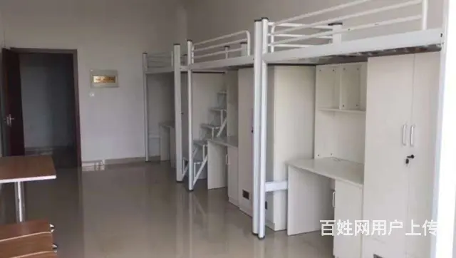 上下铺带柜子遮光帘隐私公寓封板床 - 图片 5
