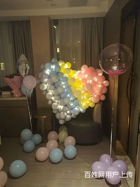 揭阳生日布置 求婚布置房间 普宁气球布置酒店 - 图片 3