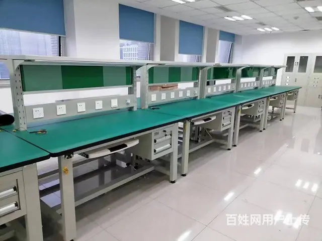 防静电工作台铝合金无尘车间装配检验维修工厂桌子带灯 - 图片 2