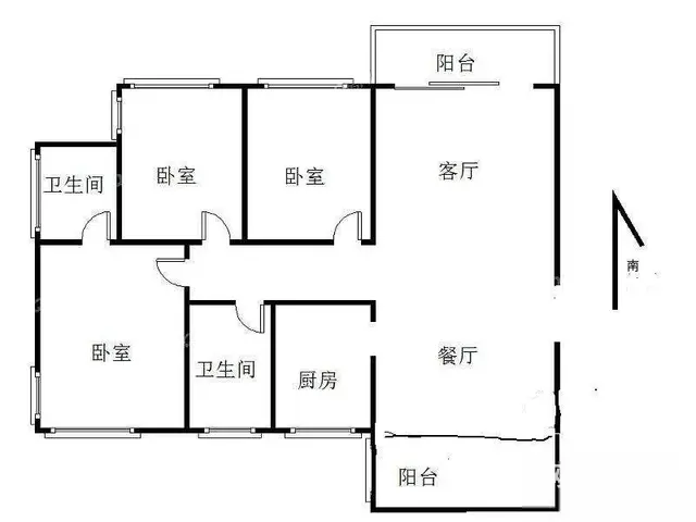 金湾 怡泰雅苑精装修3房2卫户型方正 黄金楼层 - 图片 12