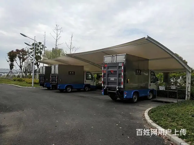 小区车棚，小区雨棚，充电棚 常州本地工厂定做安装 - 图片 4
