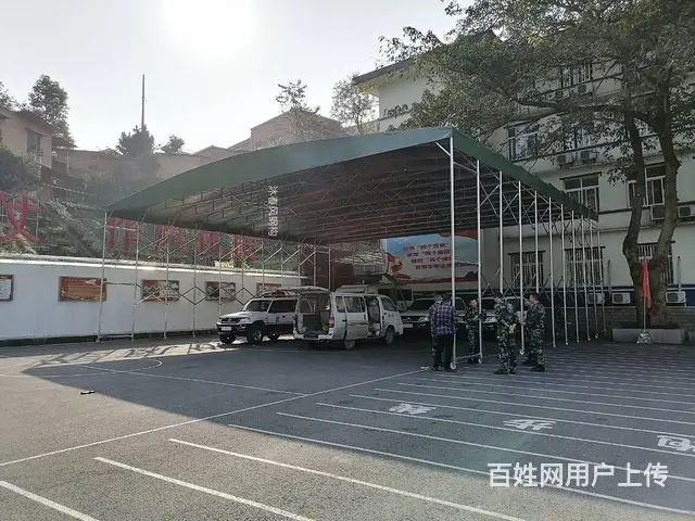 自贡厂家供应工地施工雨棚 桥梁养护篷 钢筋加工棚 - 图片 3