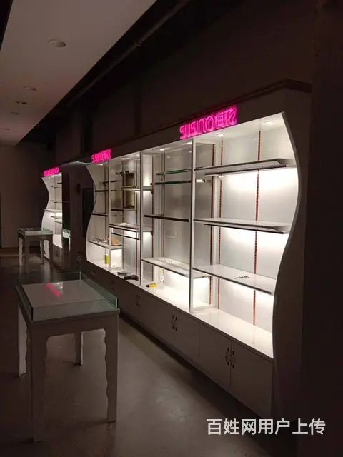 商业展柜定制设计、淄博烤漆展示柜工厂、门头店展架 - 图片 8