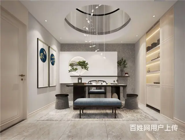 美式轻奢|380平常州别墅装修案例 - 图片 4