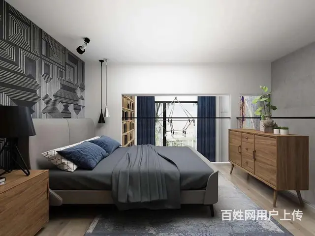 融合华府，万达市中心，精装4米5复试公寓， - 图片 4