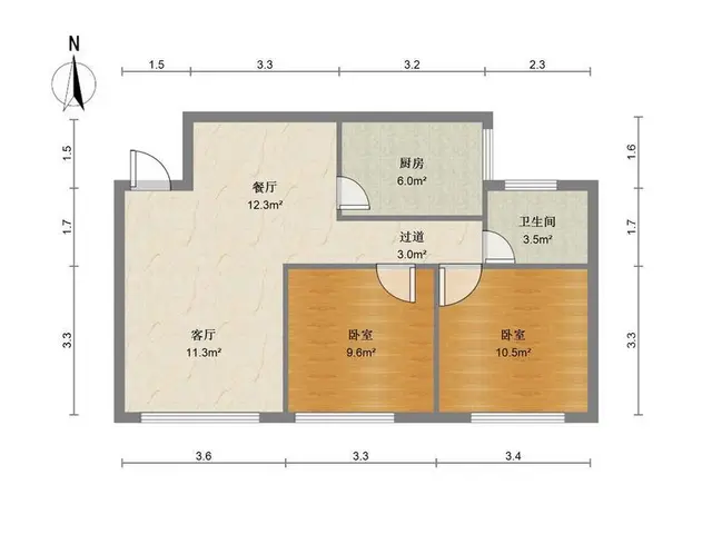 富华广场南区 12小9中 楼梯3楼 精装 南向 保养佳 - 图片 9