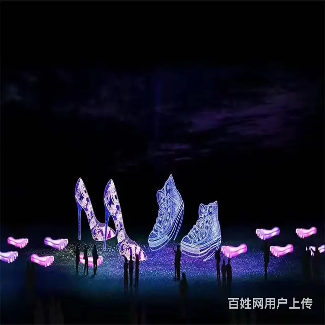 多彩灯火传递快乐---灯光节设备出租 - 图片