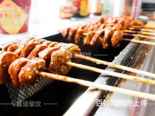 摆地摊烤面筋学习 西安小吃烤面筋炸串夹馍培训 - 图片 3