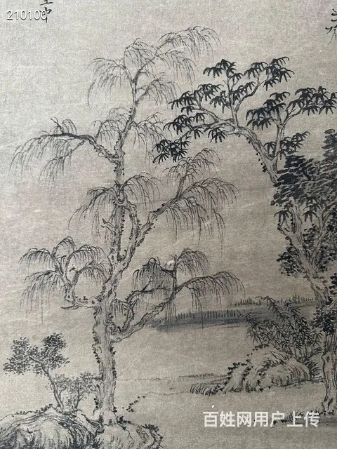 文征明 纸本 画心尺寸46x52 - 图片 4