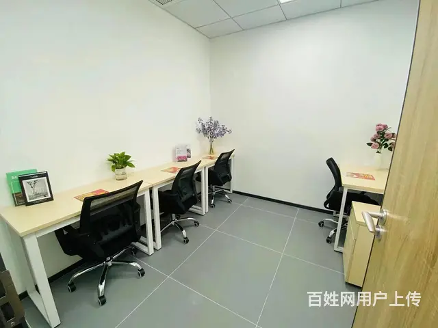送免租期1个月，12人办公室人均367每月，包含物业网络家私 - 图片 5