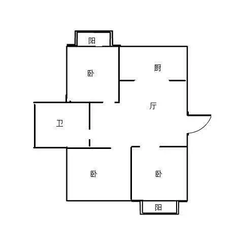 行署路4号院 普通住宅1厅 豪华装修 - 图片 2