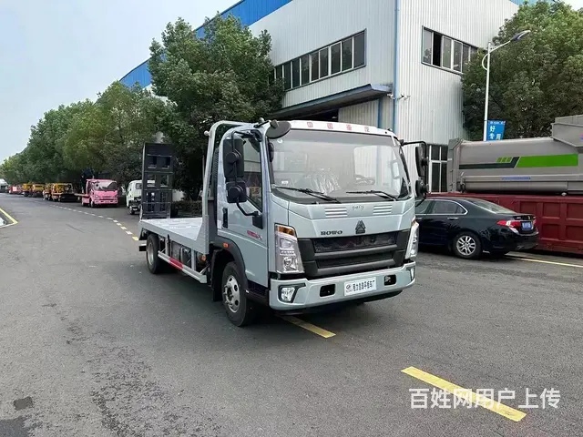 塔城蓝牌小挖机平板拖车 80/90挖机拖板车厂家价更低 - 图片 3