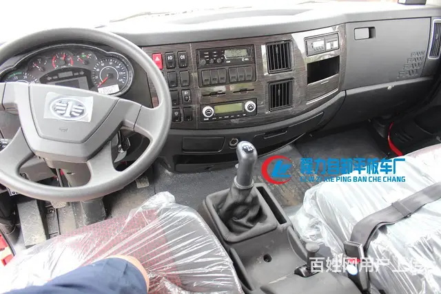 解放J6平板车 拖15吨挖机铲车拖板车 现车价格 - 图片 5