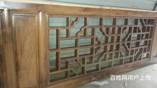 四川成都实木门窗花格木雕花门 - 图片 6